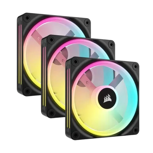 Corsair iCUE LINK QX120 RGB Starter Kit Noir — vue 1