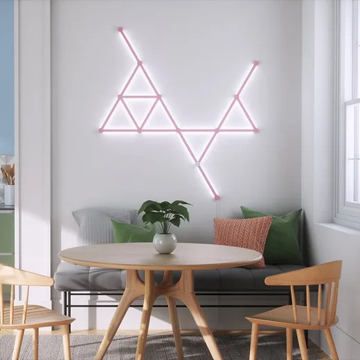 Nanoleaf Lines Skin Rose Mate - 9 pièces — vue 7