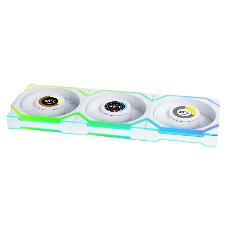 Lian-Li UNI FAN SL ARGB PWM Sans fil, 3-Pack 120mm - Blanc — vue 2
