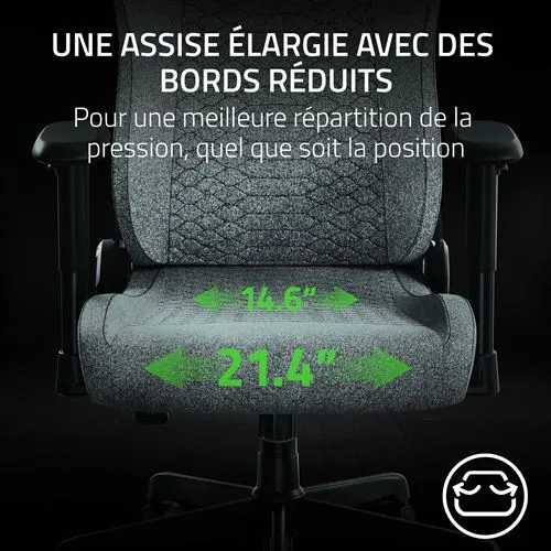 Razer Iskur V2 NewGen - Light Gray — vue 4