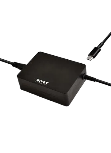 Port Alimentation secteur 90W - USB-C - Noir — vue 1