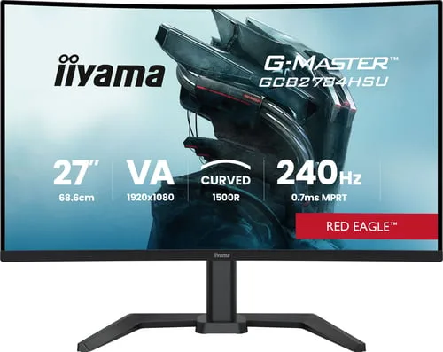 Iiyama G-Master GCB2784HSU-B1 - 27" CURVE FHD 240Hz VA 0,7m Pivot FreeSync Premium — vue 1
