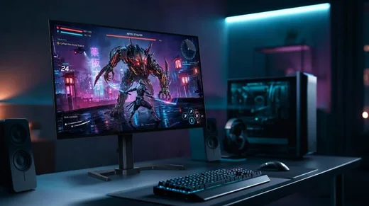 Iiyama G-Master GOB2701QSC-B1 - 27" Tandem WOLED QHD 280Hz USB-C 65W Pivot Compatible G-SYNC — vue 2