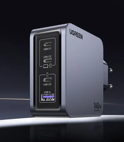 UGREEN Chargeur secteur 160W 4 ports + Câble USB-C - 1,5m — vue 5