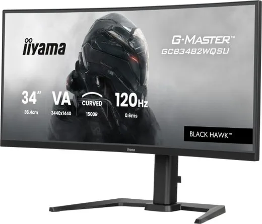 Iiyama G-MASTER GCB3482WQSU-B1 - 34" CURVE UWQHD 120Hz VA 0.6ms HDR FreeSync Premium — vue 5