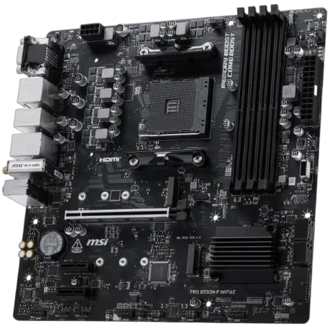 MSI PRO B550M-P WIFI6E — vue 2