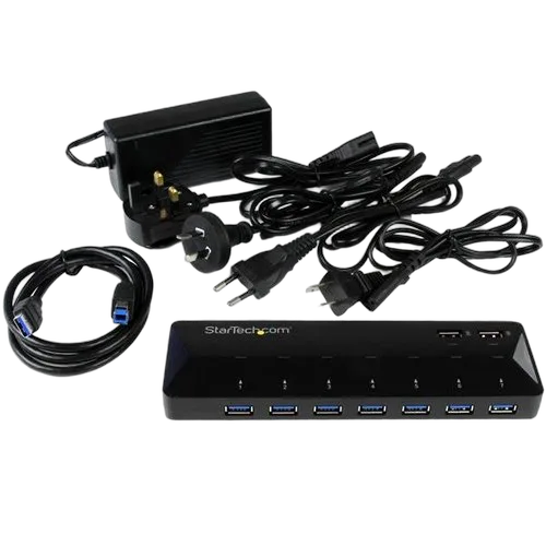 StarTech 7-Pt USB 3.0 Hub+2x 2.4A Charge Ports — vue 3