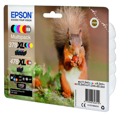 Epson Ink/378XL+478XL Squirrel CMYKRG — vue 4