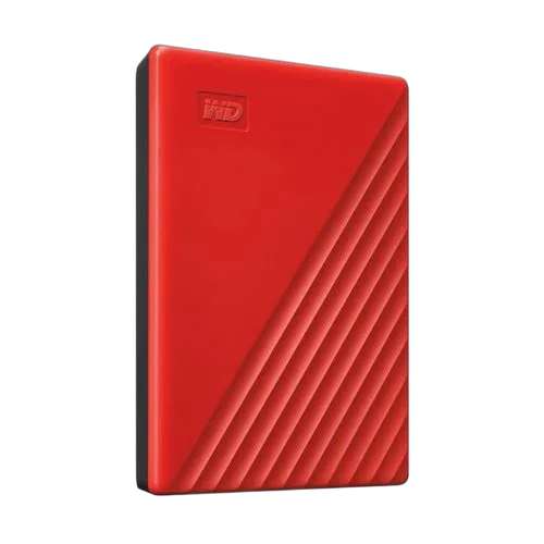 WD HDD EXT My Passport 4Tb Red Worldwide — vue 3