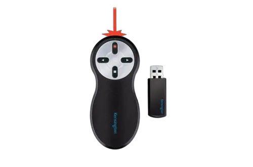 Kensington Wireless Presenter 2.4 Ghz red — vue 3