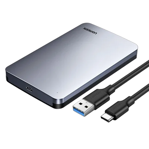 UGREEN USB-C 3.1 vers USB 3.0 pour HDD et SSD - 2.5"SATA - 6To - 0.50m - Gris — vue 1