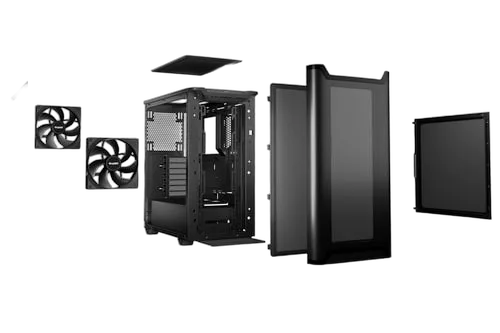 be quiet! PURE BASE 501 Airflow Window Black - MT/Sans Alim/ATX — vue 4