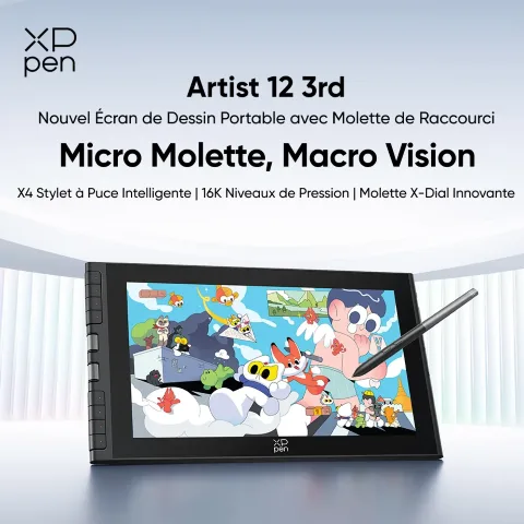XPPEN Artist 12 3rd CD121FH - 5080LPI 11.9" Noir — vue 4
