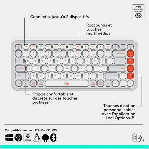 Logitech Pop Icon Combo - Blanc — vue 11