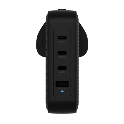 Targus Chargeur de voyage GaN 145W 3xUSB-C + USB-A - 4 ports  - Noir — vue 3
