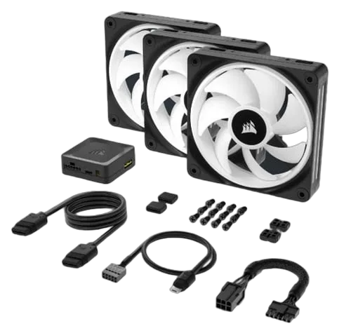 Corsair iCUE LINK QX120 RGB Starter Kit Noir — vue 7