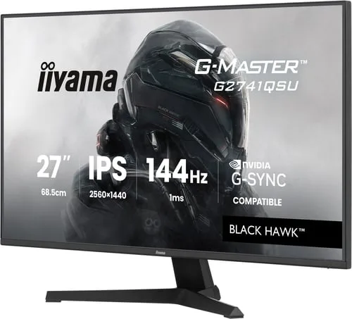 Iiyama G-Master G2741QSU-B1 - 27" QHD 144Hz IPS 1ms Adaptive Sync G-Sync — vue 2