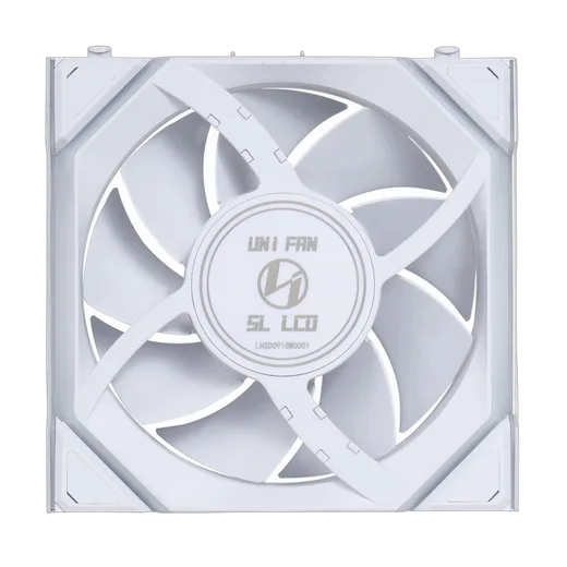 Lian-Li UNI FAN SL LCD ARGB PWM - Sans Fil 120mm - Blanc — vue 4