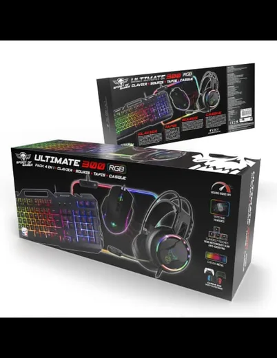 Spirit Of Gamer 4 en 1 Ultimate 300 - Clavier/Souris/Tapis/Casque — vue 2