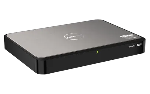 QNAP NAS 2-bay fanless desktop NAS — vue 3