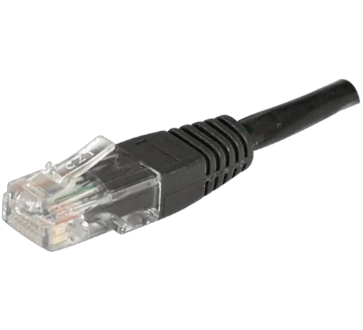 Câble RJ45 Cat6 U/UTP - 5m - Noir — vue 1