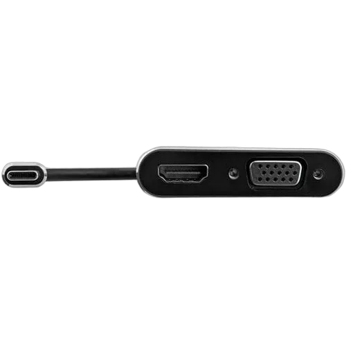 StarTech USB C to VGA and HDMI Adapter - Aluminum — vue 4