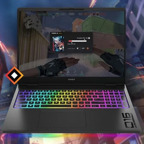 HP OMEN MAX 16-ah0031nf - 16" OLED QHD+ 240Hz Ultra 7 255HX RTX5070Ti 32Go 1To W11 — vue 5