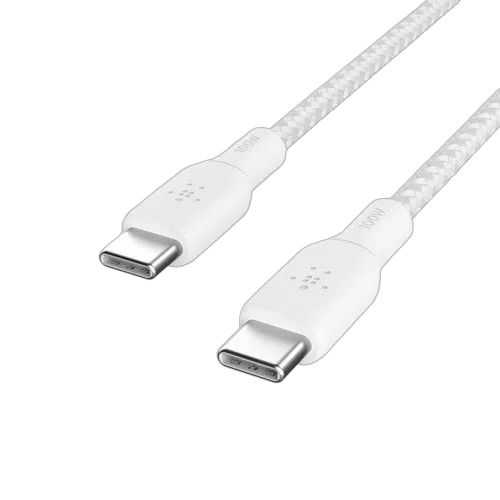 Belkin Câble USB-C vers USB-C - 2m - 100W - Blanc - CAB014BT2MWH — vue 5