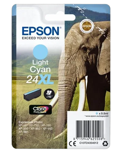 Epson Ink/24XL Elephant 9.8 ml LCY — vue 1
