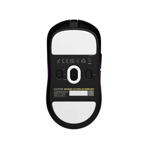 Hator Quasar 3 Ultima - Sans-Fil - RGB - Noir / Violet — vue 3