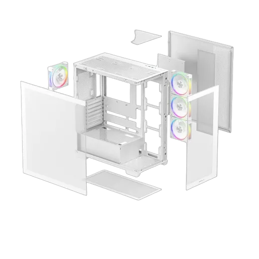 Deepcool CG580 4F V2 Blanc - MT/Sans Alim/ATX — vue 12