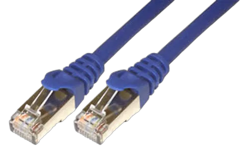 MCL Samar CABLE RJ45 Armoured 0.5M CAT6 Blue — vue 1