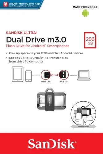 Sandisk Ultra Dual Drive m3.0 256GB 150MB/s — vue 7