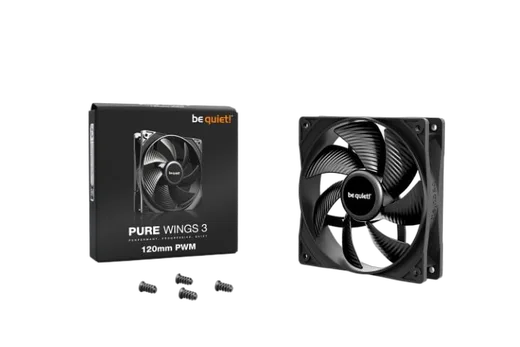 be quiet! Pure Wings 3 PWM 120mm - Noir — vue 3
