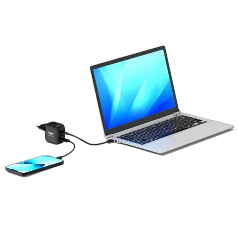 Port Chargeur mural 65W GaN 3 ports + Câble USB-C - 2m — vue 7