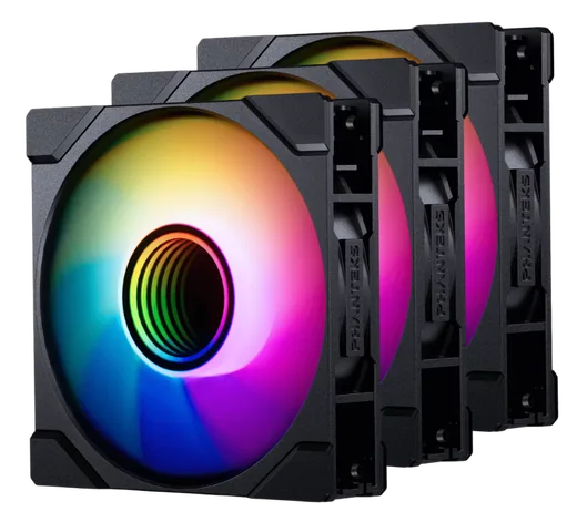 Phanteks M25 Gen2 PWM Noir Reverse Blade (3x120mm) D-RGB — vue 1