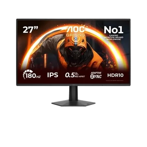 AOC 27G50F 27" FHD/180Hz/IPS + 24G50F 24" FHD/180Hz/IPS + Double Bras — vue 3