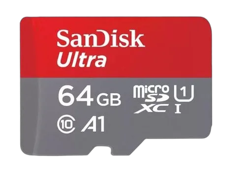 Sandisk Micro SDXC 64Go Class 10 A1 + SD Adapter SDSQUAB-064G-GN6MA — vue 1