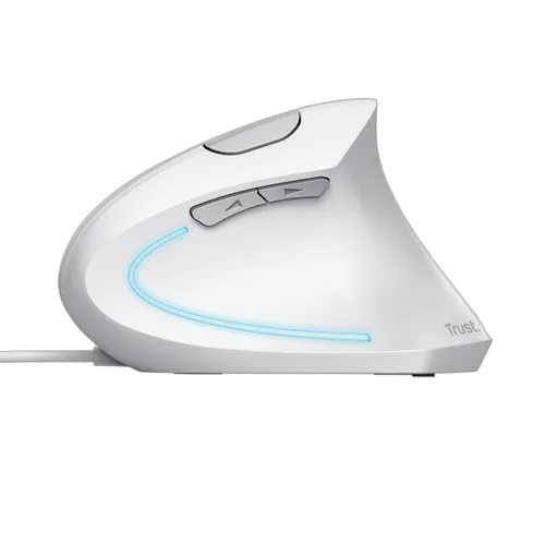 Trust VERTO WIRED ERGO MOUSE WHITE — vue 5
