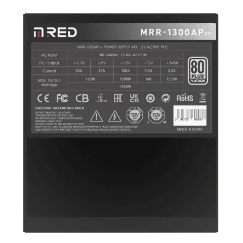 M.RED ATX 1300W - MRR-1300AP VP2 Noir — vue 4