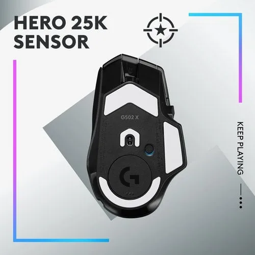 Logitech G502 X Plus - Sans-Fil - RGB - Noir — vue 4