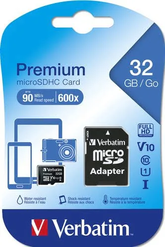 Verbatim MICRO SDHC 32GB - CLASS 10 Adapt — vue 3