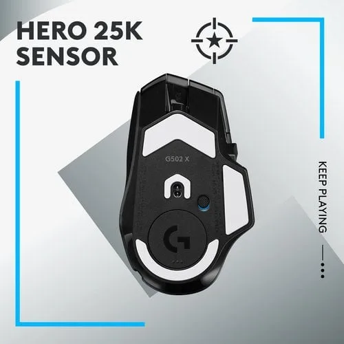 Logitech G502 X Lightspeed - Sans-Fil - Noir — vue 5