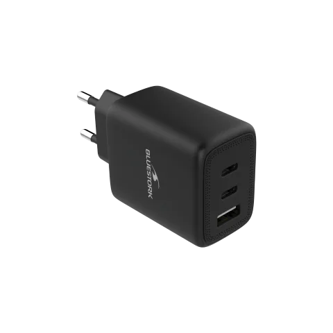 Bluestork Chargeur 65W PD - 3 ports + Câble USB-C 2m - Noir — vue 2