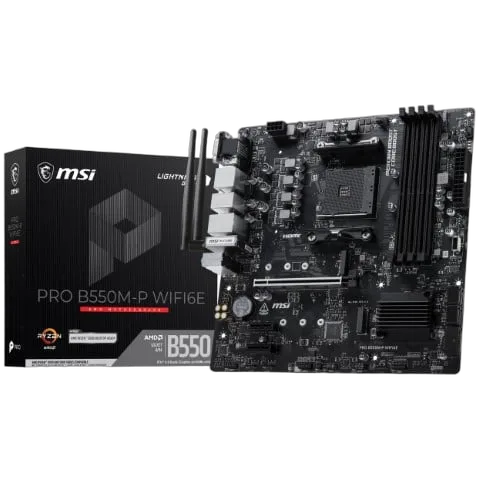 MSI PRO B550M-P WIFI6E — vue 1
