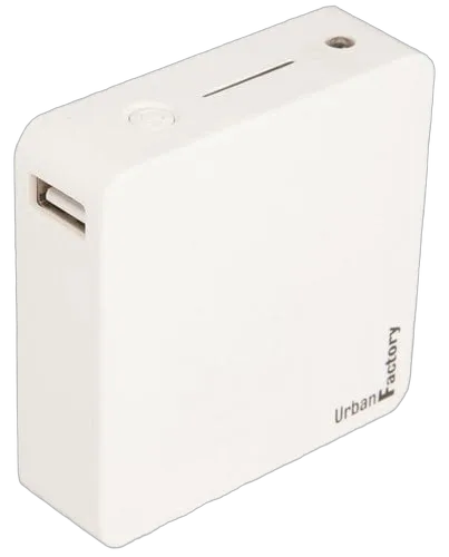 Urban Factory Banque d'alimentation 6000 mAh - USB-A - Blanc