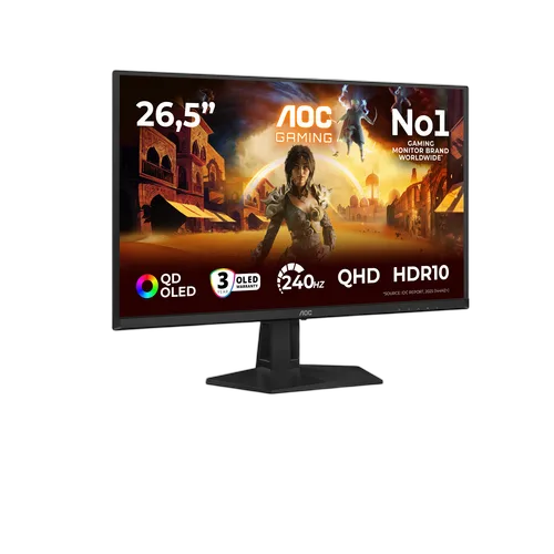 AOC Q27G41ZDF - 27" QD-OLED QHD 240Hz 0.03ms Adaptive Sync — vue 2