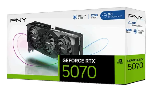 PNY RTX 5070 12GB Overclocked Triple Fan, vue 9