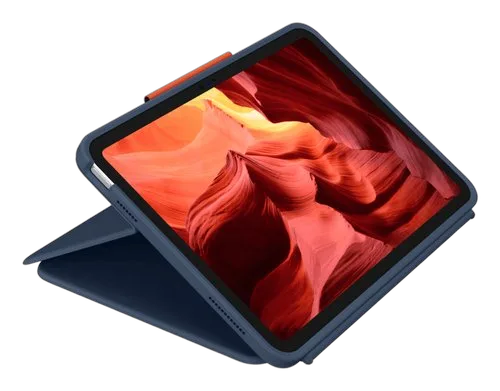 Logitech Rugged Combo 4 pour iPad - Bleu — vue 4