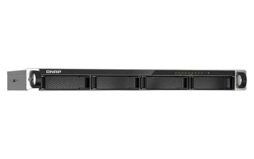 Qnap 4-bay 1U short-depth 12" NAS Marvell Oc — vue 3